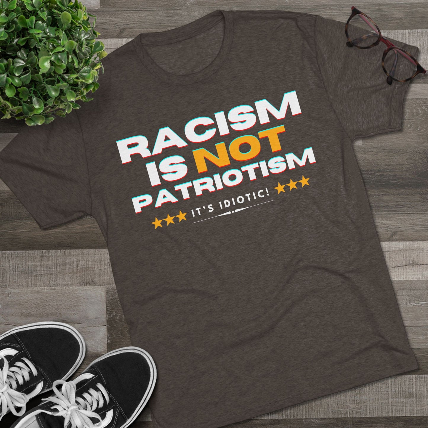 Anti-Racism - ATHLETIC FITTED T-Shirt