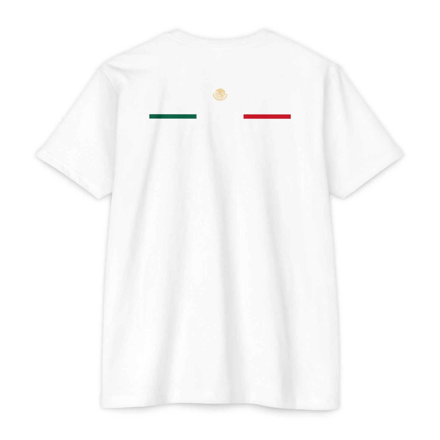 VIVA MEXICO RED, WHITE, GREEN "COLOR, FRONT & BACK"- Jersey T-shirt