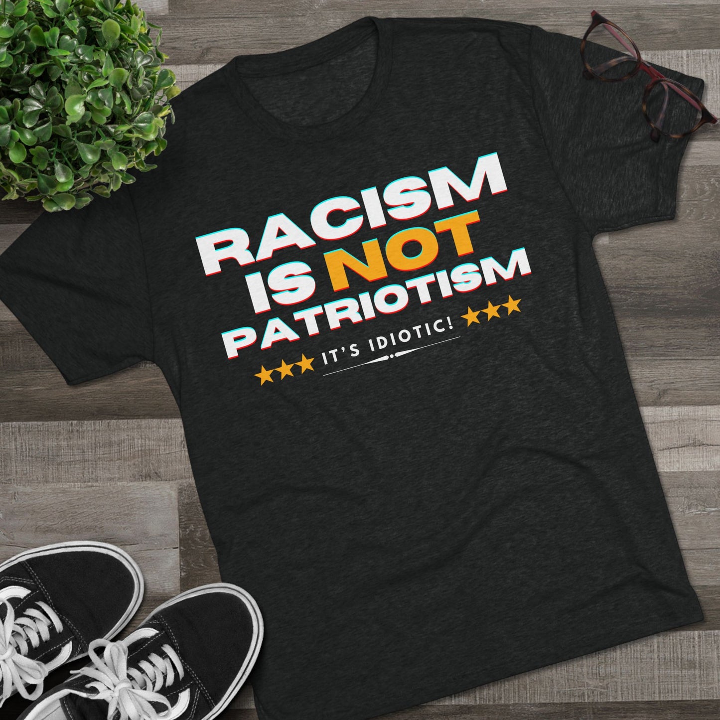 Anti-Racism - ATHLETIC FITTED T-Shirt