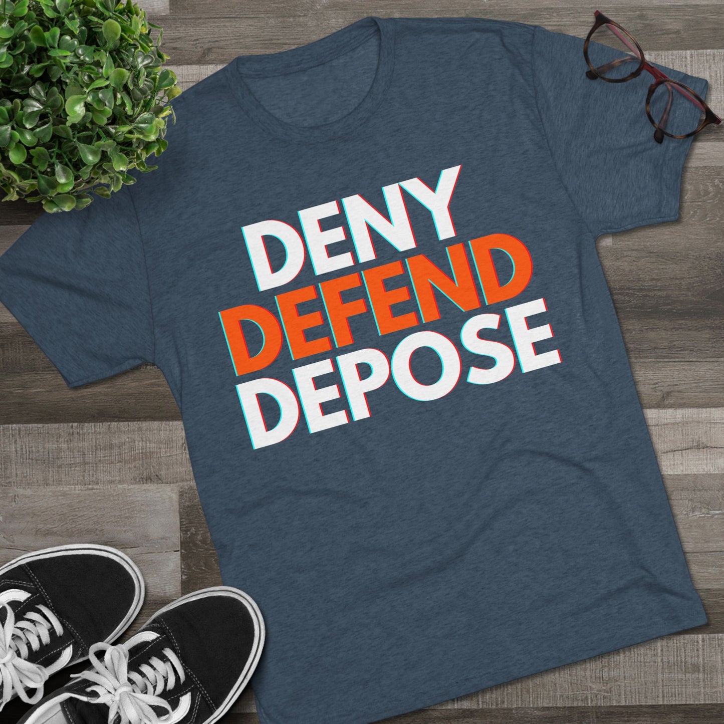 DENY DEFEND DEPOSE - ATHLETIC FITTED Tri-Blend Tee Unisex Shirt