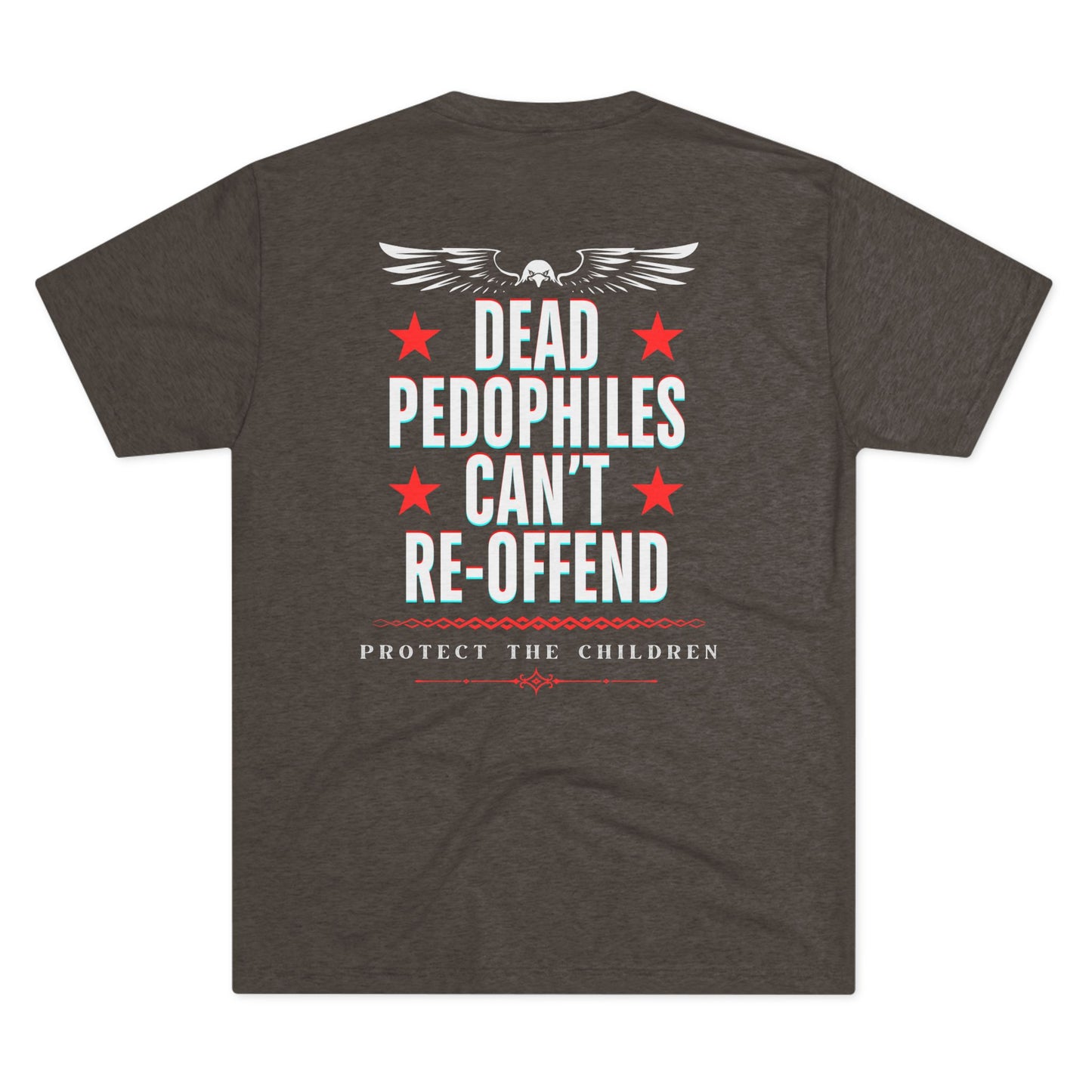 Anti-Pedophile Jersey T-shirt - ATHLETIC FITTED Unisex - Reverse Design