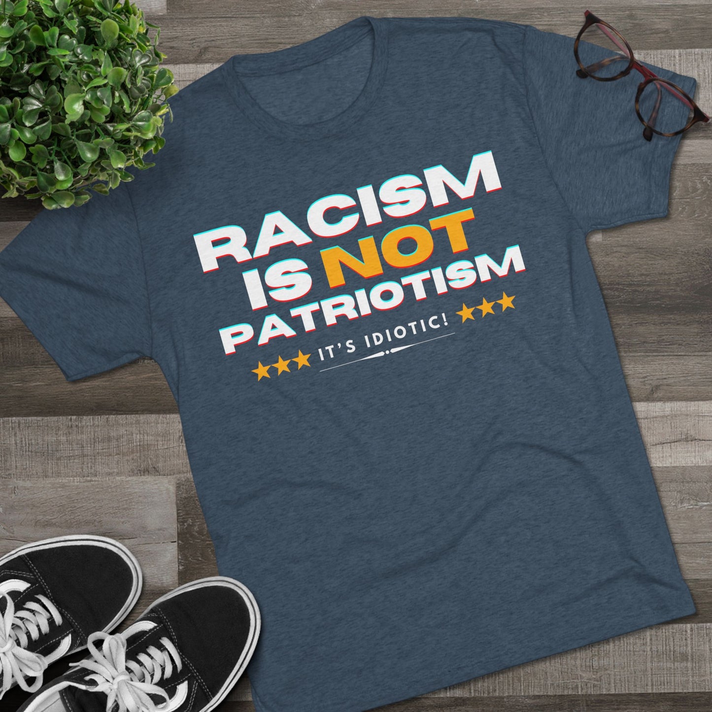 Anti-Racism - ATHLETIC FITTED T-Shirt
