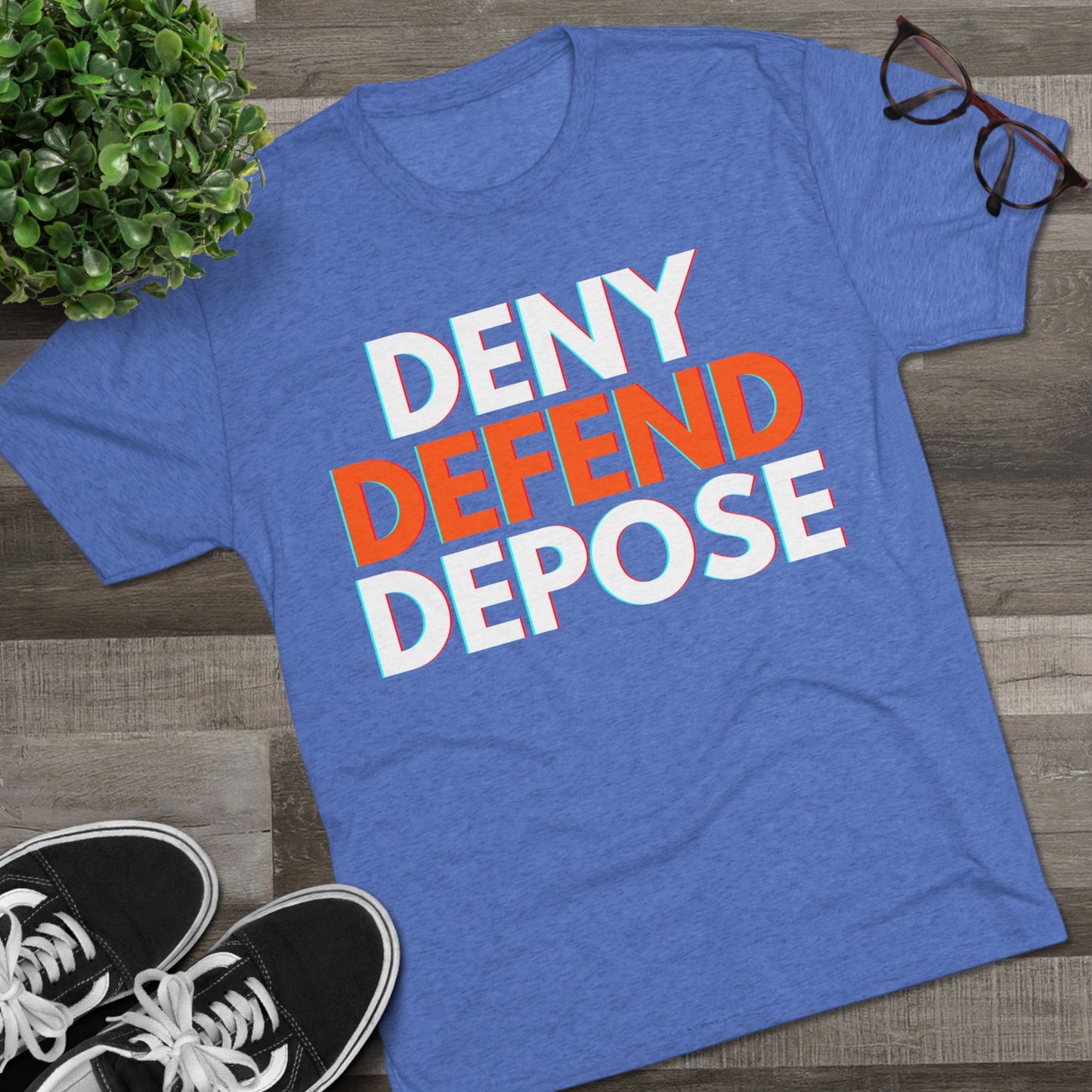 DENY DEFEND DEPOSE - ATHLETIC FITTED Tri-Blend Tee Unisex Shirt