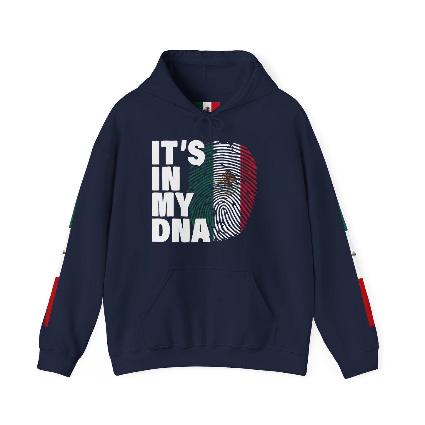 Mexican Pride 'It's in My DNA' Hoodie - Ethnic Heritage Sweatshirt, Cinco de Mayo Gift, Latinx Pride Shirt, Mexican Flag Apparel, Hispanic