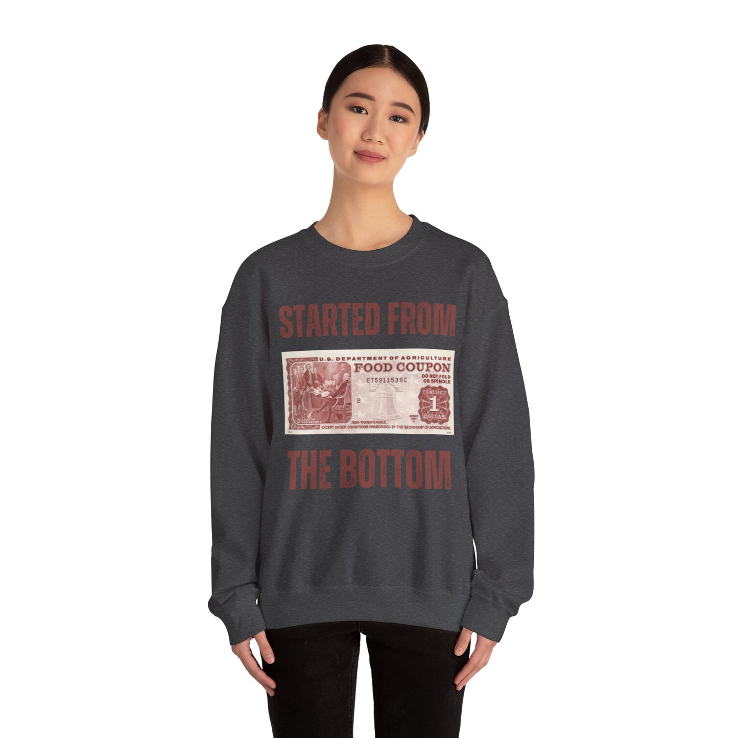 Started from the Bottom - Unisex Heavy Blend™ Crewneck Sweatshirt