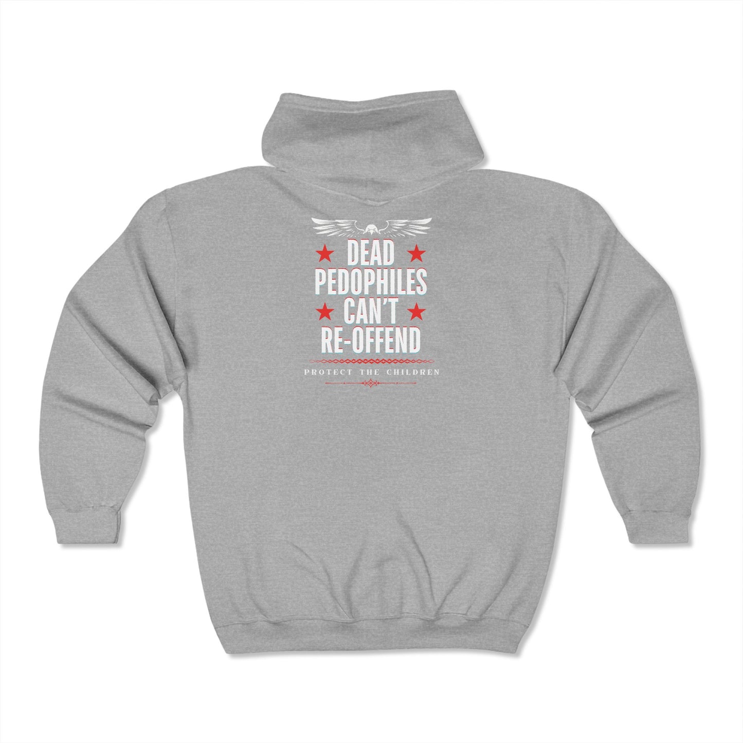 Anti-Pedophile - Zip up Hoodie