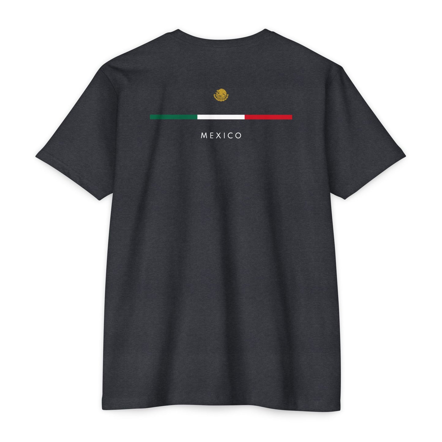 VIVA MEXICO RED, WHITE, GREEN "COLOR, FRONT & BACK"- Jersey T-shirt