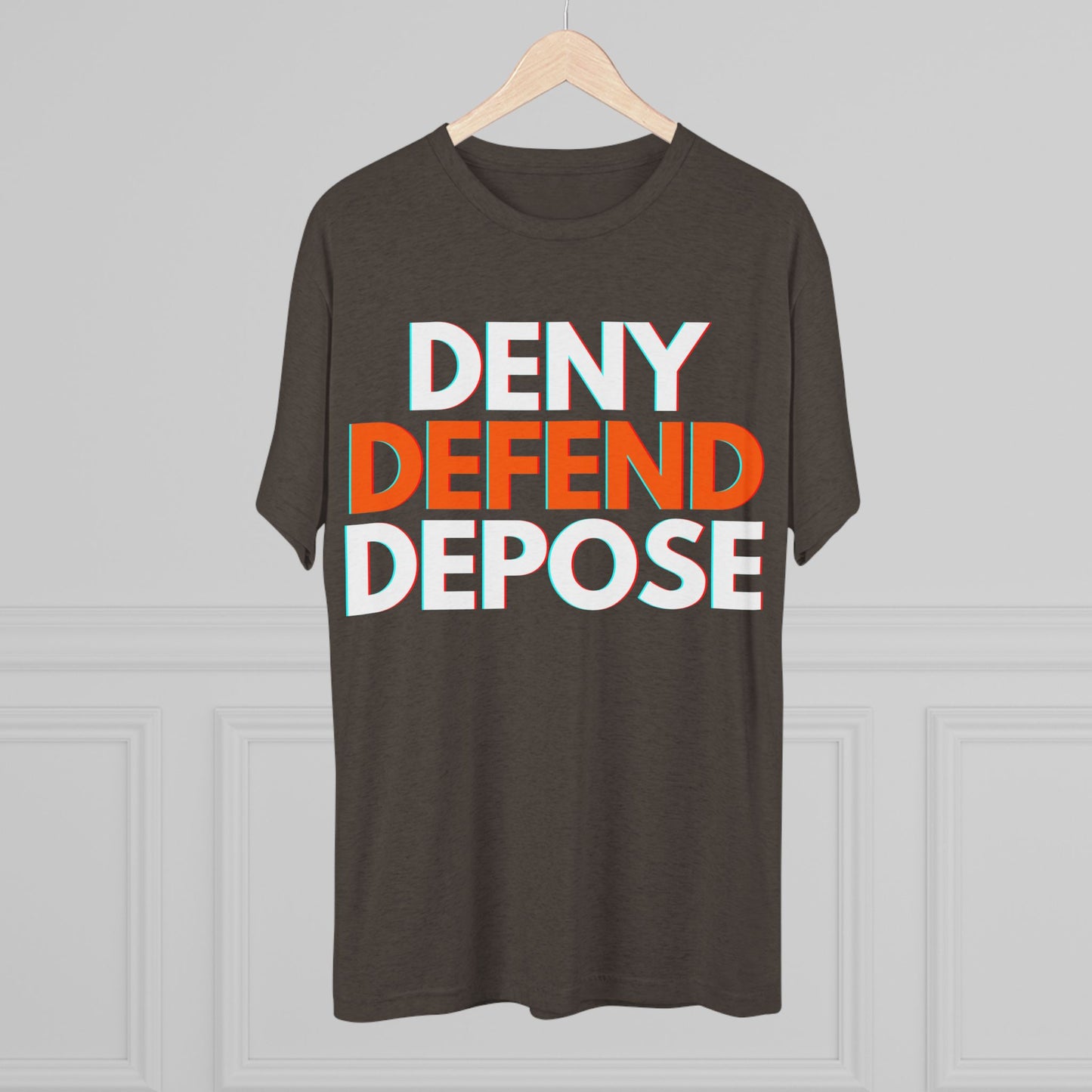 DENY DEFEND DEPOSE - ATHLETIC FITTED Tri-Blend Tee Unisex Shirt
