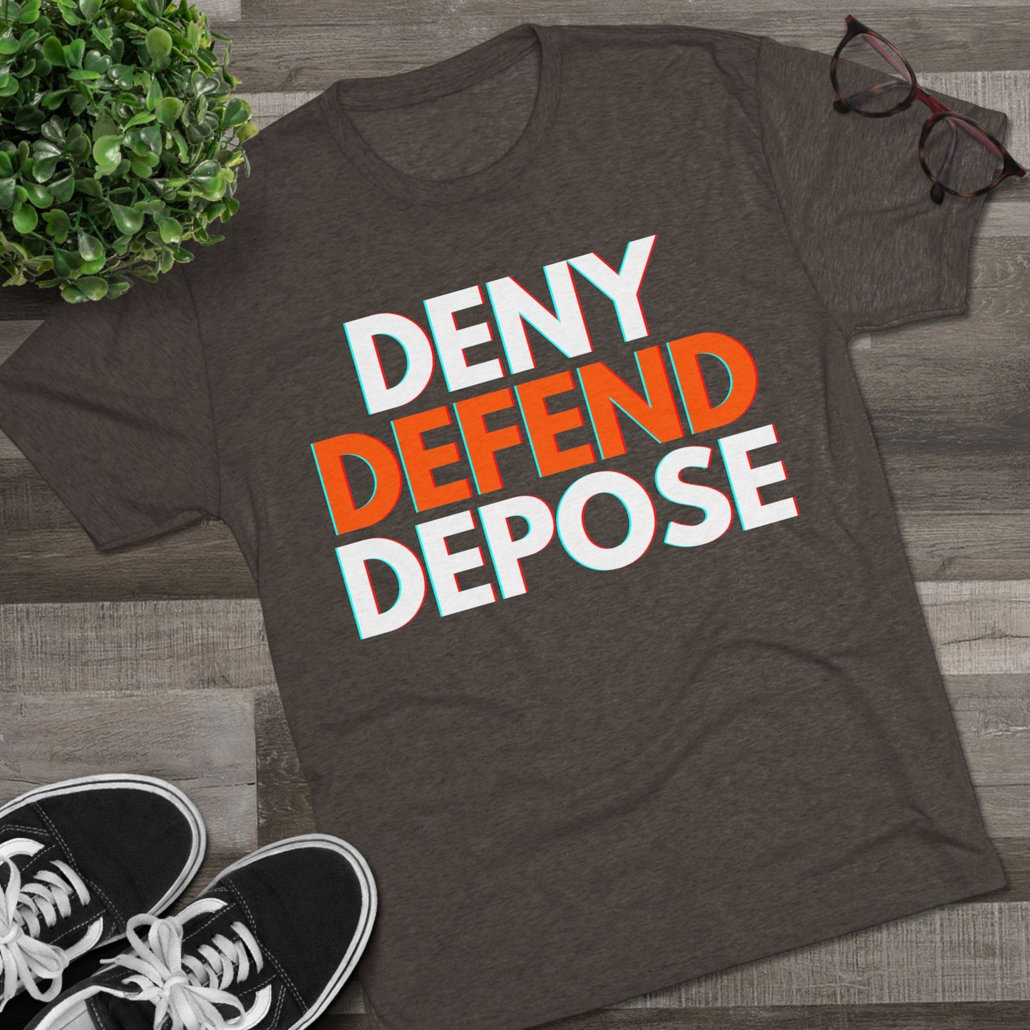 DENY DEFEND DEPOSE - ATHLETIC FITTED Tri-Blend Tee Unisex Shirt