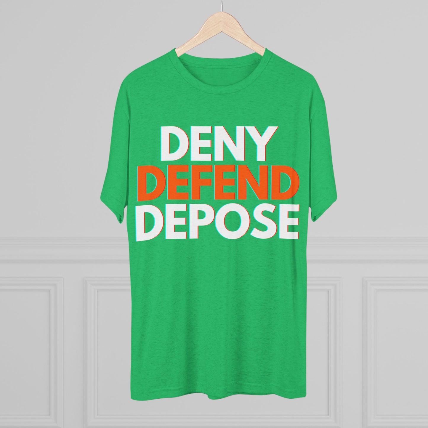 DENY DEFEND DEPOSE - ATHLETIC FITTED Tri-Blend Tee Unisex Shirt