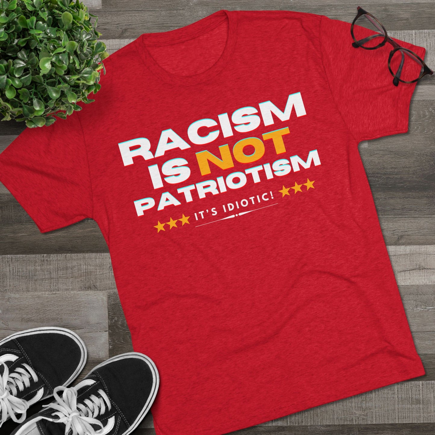 Anti-Racism - ATHLETIC FITTED T-Shirt