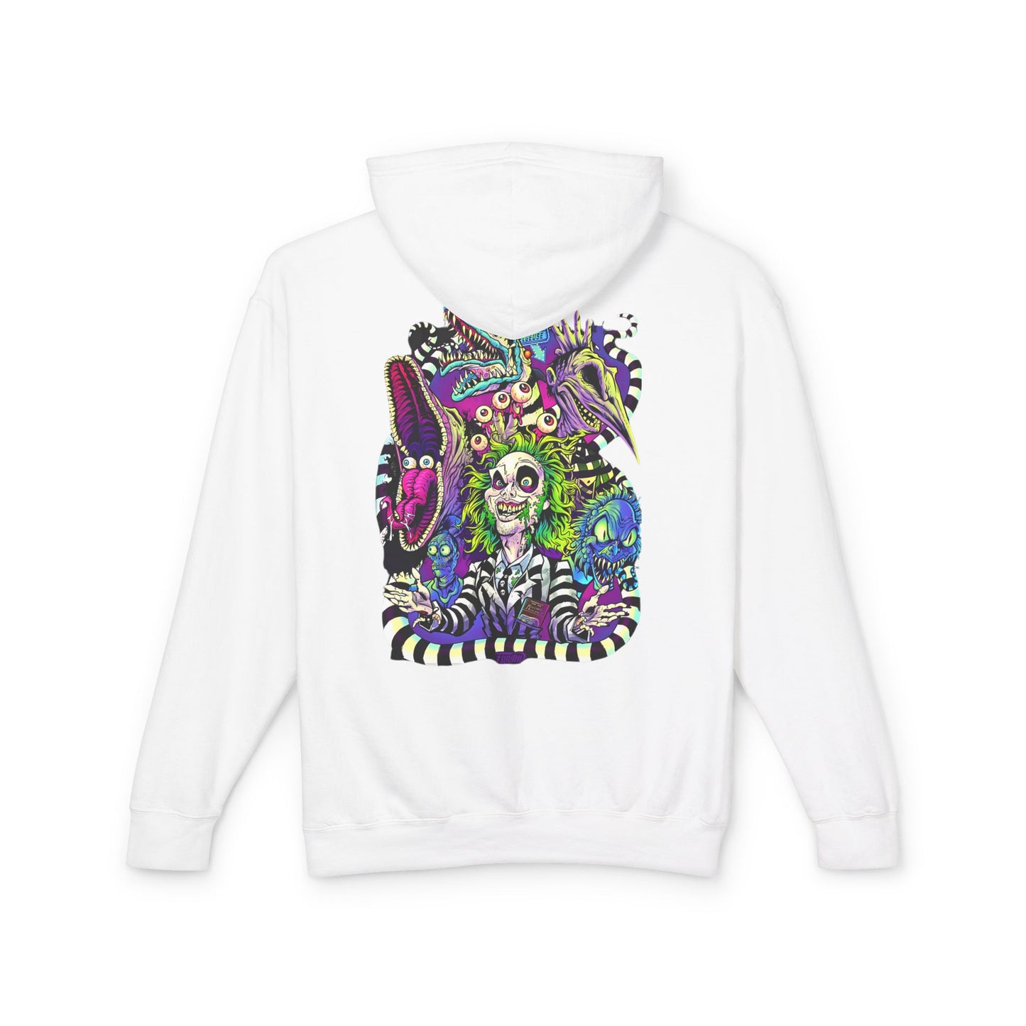 NEVER TRUST THE LIVING - Unisex Lightweight Hooded Sweatshirt