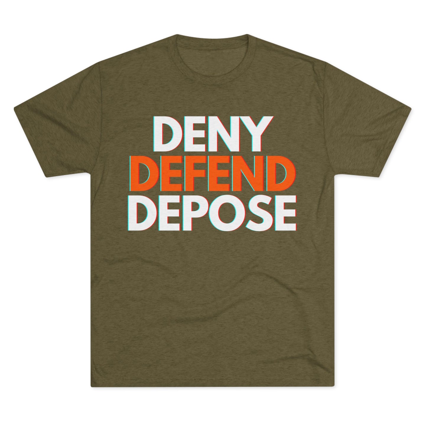 DENY DEFEND DEPOSE - ATHLETIC FITTED Tri-Blend Tee Unisex Shirt