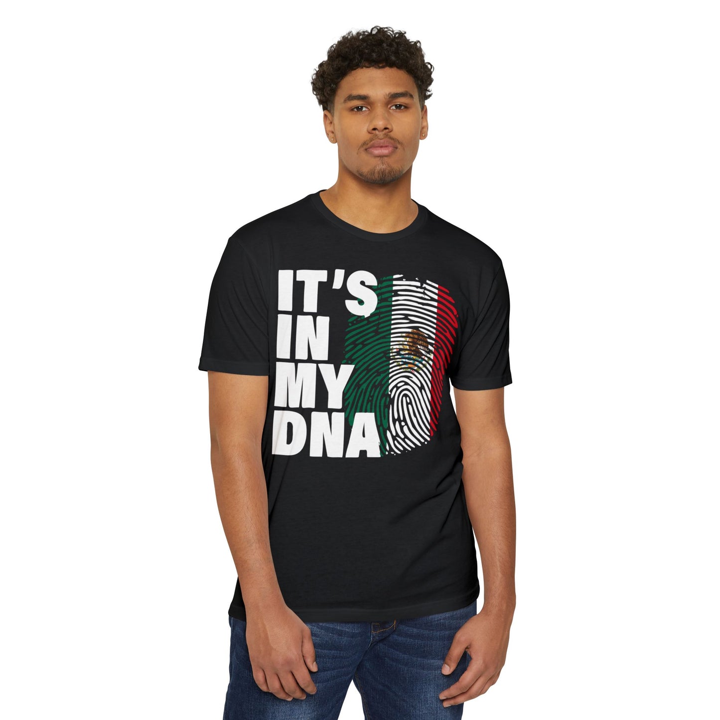Mexican Pride It's In My DNA Fitted T-shirt - Unisex, Cinco de Mayo, Hispanic Heritage, Nationality Gift, Latino Apparel