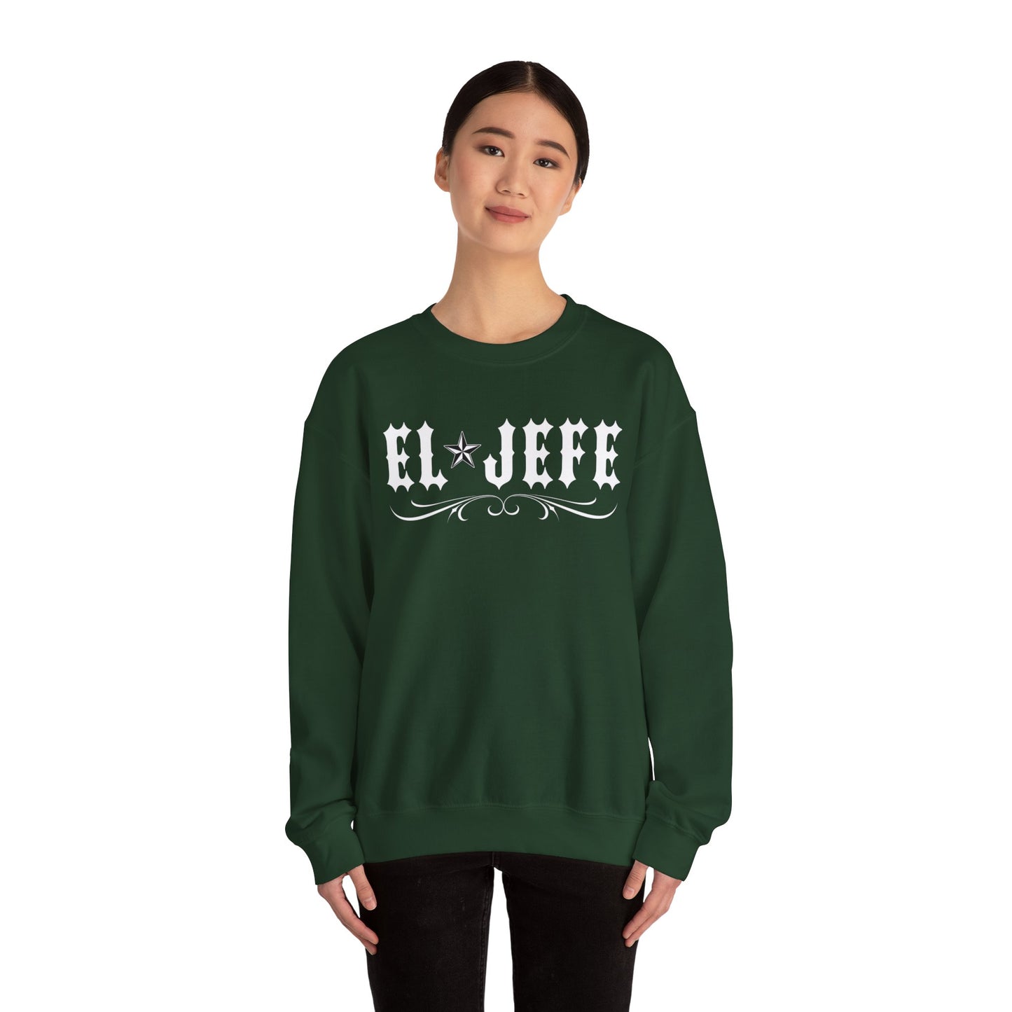 EL JEFE - Unisex Heavy Blend™ Crewneck Sweatshirt
