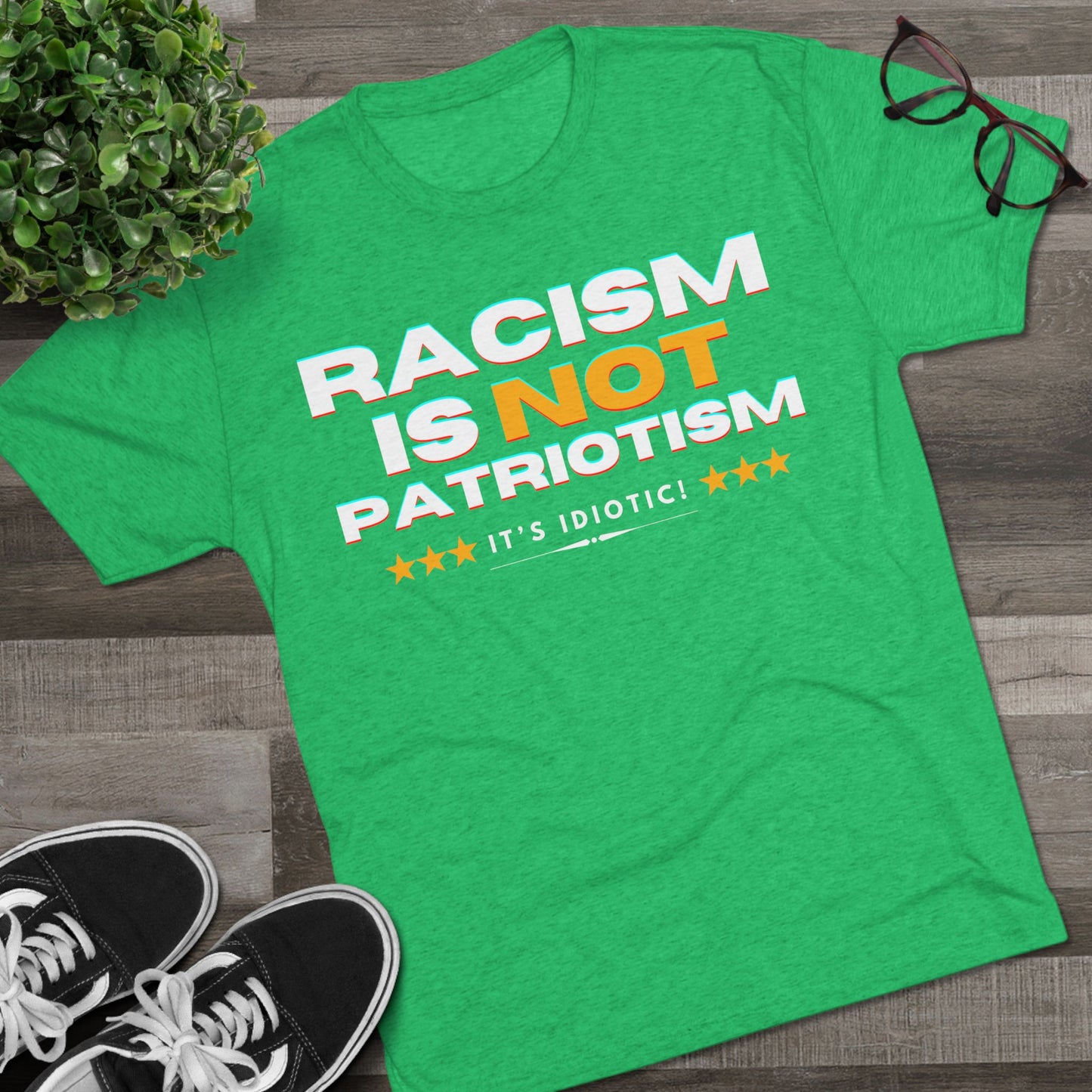 Anti-Racism - ATHLETIC FITTED T-Shirt