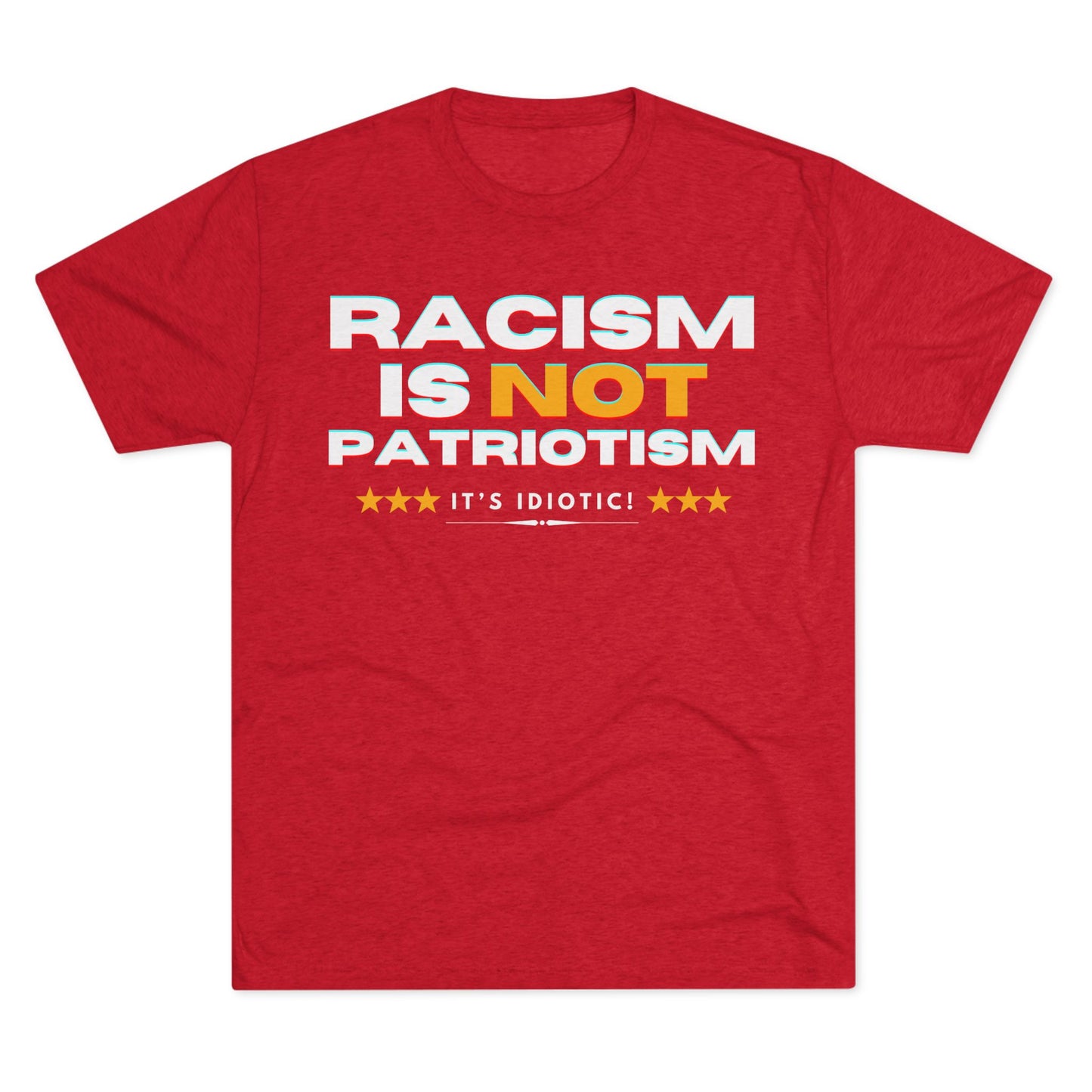 Anti-Racism - ATHLETIC FITTED T-Shirt