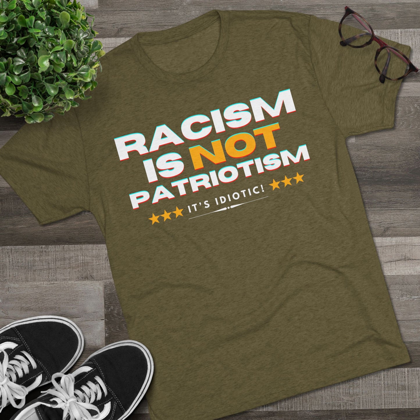 Anti-Racism - ATHLETIC FITTED T-Shirt