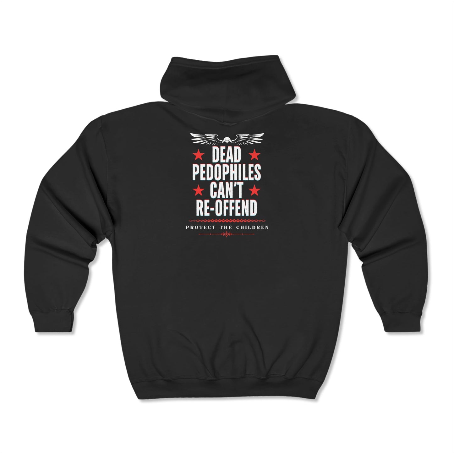 Anti-Pedophile - Zip up Hoodie