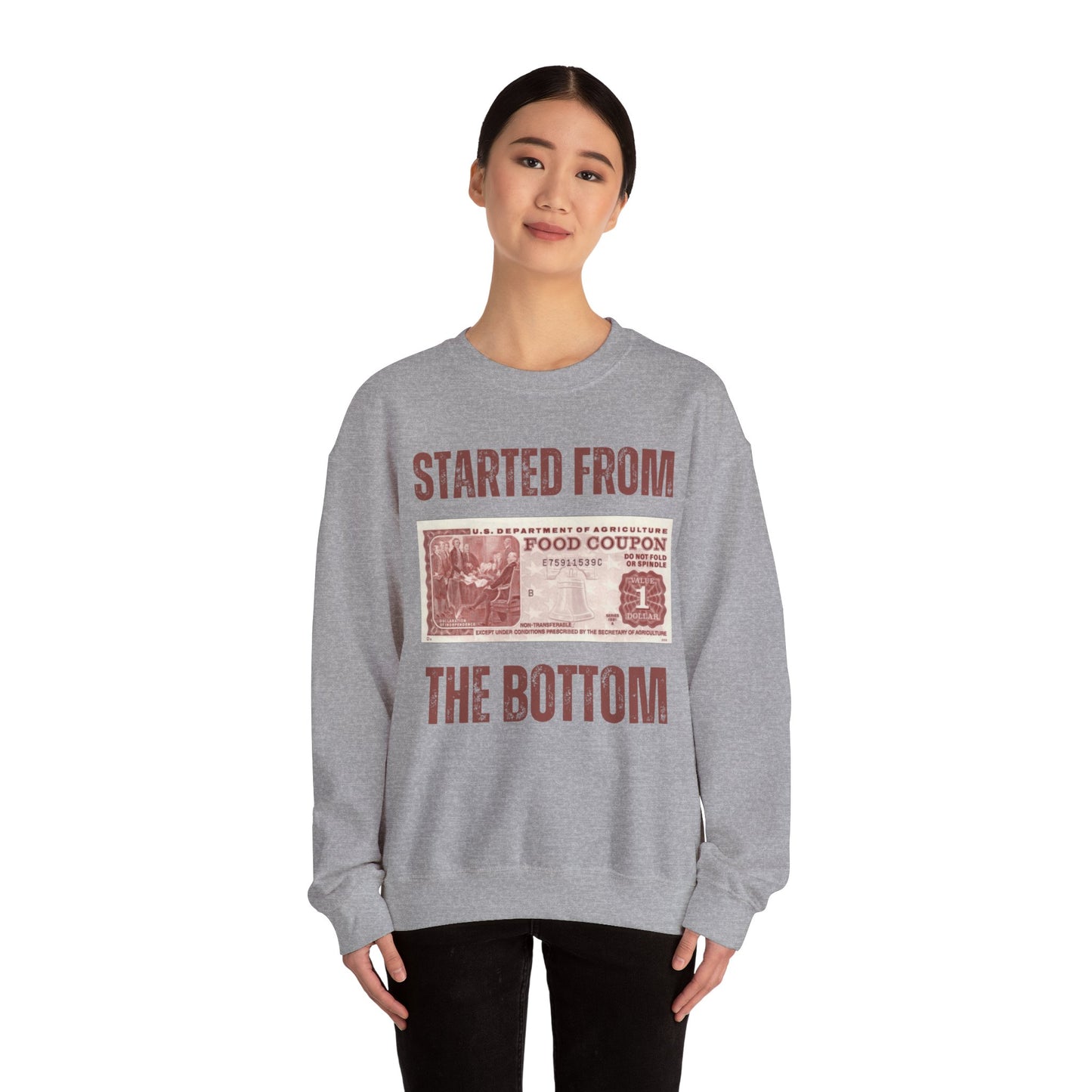 Started from the Bottom - Unisex Heavy Blend™ Crewneck Sweatshirt