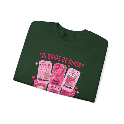 CALORIAS DE AMOR? ❤️ NO CUENTAN - Unisex Heavy Blend™ Crewneck Sweatshirt