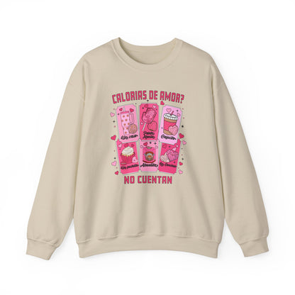 CALORIAS DE AMOR? ❤️ NO CUENTAN - Unisex Heavy Blend™ Crewneck Sweatshirt